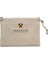 Princeton University Text Logo Krem Clutch Astarlı Cüzdan / El Çantası 1