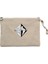 Triangle Mountains Scenery Krem Clutch Astarlı Cüzdan / El Çantası 1
