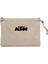 Ktm Motorcycle Black Logo Krem Clutch Astarlı Cüzdan / El Çantası 1