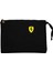 Ferrari Logo Siyah Clutch Astarlı Cüzdan / El Çantası 1