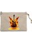 Classic Guitar Yellow Fire Krem Clutch Astarlı Cüzdan / El Çantası 1