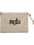 Mgla Logo Text Krem Clutch Astarlı Cüzdan / El Çantası 1