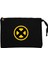 x Men Yellow Logo Siyah Clutch Astarlı Cüzdan / El Çantası 1