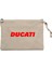 Ducat Red Logo Krem Clutch Astarlı Cüzdan / El Çantası 1