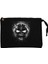 Iron Maiden Skull Siyah Clutch Astarlı Cüzdan / El Çantası 1