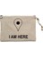 I Am Here Krem Clutch Astarlı Cüzdan / El Çantası 1