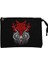 Dark Funeral Demon Head Siyah Clutch Astarlı Cüzdan / El Çantası 1