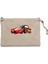 Şimşek Mcqueen ve Tow Mater Arabalar Krem Clutch Astarlı Cüzdan / El Çantası 1