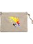 Papağan Sulu Boya Krem Clutch Astarlı Cüzdan / El Çantası 1