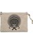 Kızılderili Skull Warrior Krem Clutch Astarlı Cüzdan / El Çantası 1