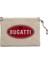 Bugati 3b Logo Krem Clutch Astarlı Cüzdan / El Çantası 1