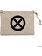 X-Men Logo Krem Clutch Astarlı Cüzdan / El Çantası 1