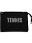 Tennis Text Siyah Clutch Astarlı Cüzdan / El Çantası 1