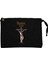 Paradise Lost Gothic Siyah Clutch Astarlı Cüzdan / El Çantası 1