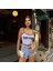 Askılı Sad Girl Baskılı Şeritli Kadın Badi 3