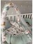 Babynest Yeşil Örgü Pike ve Orman Desen Ponponlu 6 Parça Jaju-Babynest Anne Yanı Set 2
