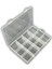12 Bölmeli Beyaz Şeffaf Takı Organizer Kutusu, 13x19x3.5cm, 2'li set 1