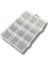 12 Bölmeli Beyaz Şeffaf Takı Organizer Kutusu, 13x19x3.5cm, 2'li set 3