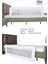 Bedguard Asansörlü 120 cm Yatak Bariyeri Tatlı Prenses Tasarımlı, Beyaz Renk Bebek Bariyeri 1