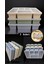 Renkli 3'lü Çok Bölmeli Plastik Organizer, Gri, Kapaklı ve Çekmeceli Set 1