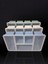 Renkli 3'lü Çok Bölmeli Plastik Organizer, Gri, Kapaklı ve Çekmeceli Set 3