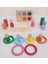 Montessori Halka Silindir Peg Bebek 6 Lı Seti 3