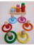 Montessori Halka Silindir Peg Bebek 6 Lı Seti 4