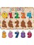 Sevimli Rakamlar Ahşap Puzzle, Bir, Iki, Üç, Dört Bul-Tak Eğitici ve Öğretici Yapboz 2