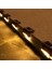 Buffer® Solar Güneş Enerjili Şarj Edilen Köşebent Merdiven Veranda Bahçe Yolu LED Lamba Işık 4 Adet 5
