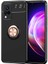 Vivo V21 Kılıf Tstk Ravel Silikon Kapak-Siyah-Rose Gold 1