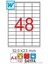 2098 Laser A4 Sayfa Etiketi 52,5X23MM (100 Lü Paket) 1