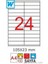 2076 Laser A4 Sayfa Etiketi 105X23MM (100 Lü Paket) 1