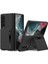 Samsung Galaxy Z Fold 4 Uyumlu Kılıf Karbonfiber Arka Yüzey Standlı Kartlıklı Korumalı Katlanabilir Kapak 1