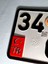 Plaka Tr Motosiklet Için Tasarlanmış Alüminyum Malzeme Motor Plaka Tr Sticker 1