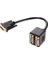 DVI To 2x VGA Çevirici Çoklayıcı Splitter Kablosu 1
