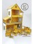 60 cm Işıklı Ahşap Oyun Evi (Sarı) 1