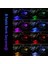 8 Renk RGB Ayak Altı LED Işık, Sese ve Müziğe Duyarlı, 12 LEDli Parlak Lamba 2