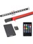 8 Renk RGB Ayak Altı LED Işık, Sese ve Müziğe Duyarlı, 12 LEDli Parlak Lamba 4