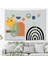Yaprak Çiçek Minimalist Bohem Duvar Örtüsü Halısı Duvar Sanatı Duvar Dekorasyonu Dekoratif Tapestry 2