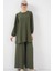 Ayrobin Tunik Pantolon Alt Üst Takım 6712 - Haki 3