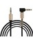 3.5 mm Metal Başlıklı Erkek/erkek L Uçlu Jack Girişli Aux Stereo Ses Aktarma Kablosu (4390) 3
