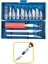 Defneates® Zanaat 16 Parça Hobi Gravür Ahşap Heykel Çömlek Oyma Şekil Verme 13 Maket Bıçak Neşter Seti 2