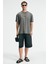 Pop Erkek %100 Pamuk Oversize Fit Baskılı Kısa Kollu Yuvarlak Yakalı Gri T-Shirt 4