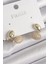 Mulvxxmd XDN02 Pirinç Gold Renk Zirkon Taşlı Bombeli Model Kadın Küpe (Mulvix) 1