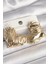 Mulvxxmd XDN02 Pirinç Gold Renk Işlemeli Kalp Model Kadın Küpe (Mulvix) 1