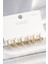 Mulvxxmd XDN02 925 Ayar Çivi Pirinç Gold Renk Sarmal Halka Model Kadın Küpe Seti (Mulvix) 1