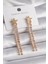 Mulvxxmd XDN02 Pirinç Gold Renk Model Su Yolu Zirkon Taşlı Kadın Küpe (Mulvix) 1