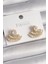 Mulvxxmd XDN02 Pirinç Gold Renk Zirkon Taşlı Yelpaze Model Kadın Küpe (Mulvix) 1