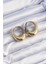 Mulvxxmd XDN02 Özel Seri Pirinç Gold Renkli Oval Bombeli Küpe (Mulvix) 1