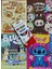 4 Adet Stickerli Boyama Kitabı 12 Li Kuru Boya Kalemi Hediyeli (Capybara/labubu/stitch/bluey )X05 1